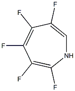 2,3,4,5,6-ペンタフルオロ-1H-アゼピン 化学構造式