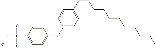 4-(4-Undecylphenoxy)benzenesulfonic acid potassium salt Structure