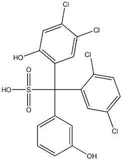 (2,5-Dichlorophenyl)(3,4-dichloro-6-hydroxyphenyl)(3-hydroxyphenyl)methanesulfonic acid