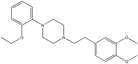 1-(3,4-Dimethoxyphenethyl)-4-(2-ethoxyphenyl)piperazine Struktur