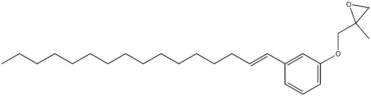 3-(1-Hexadecenyl)phenyl 2-methylglycidyl ether 结构式