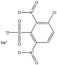 3-Chloro-2,6-dinitrobenzenesulfonic acid sodium salt Structure