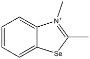 2,3-Dimethylbenzoselenazole-3-ium Structure