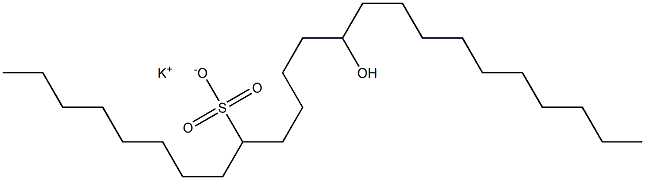 14-Hydroxytetracosane-9-sulfonic acid potassium salt