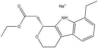 (1R)-1,8-Diethyl-1,3,4,9-tetrahydropyrano[3,4-b]indole-1-acetic acid sodium salt