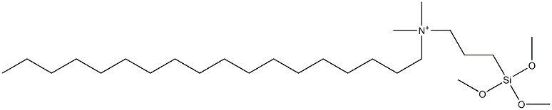 Octadecyl[3-(trimethoxysilyl)propyl]dimethylammonium Structure