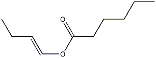 Caproic acid 1-butenyl ester Structure
