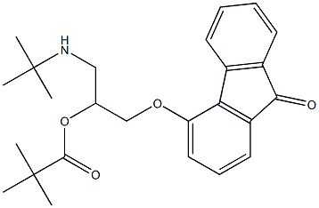 4-(3-tert-Butylamino-2-pivalyloxypropoxy)-9H-fluoren-9-one Structure