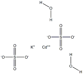 Cadmium potassium disulfate dihydrate Struktur