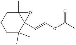 Acetic acid 2-(2,2,6-trimethyl-7-oxabicyclo[4.1.0]heptan-1-yl)vinyl ester Structure