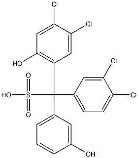 (3,4-Dichlorophenyl)(3,4-dichloro-6-hydroxyphenyl)(3-hydroxyphenyl)methanesulfonic acid