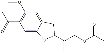 2-(1-Acetyloxymethylethenyl)-5-methoxy-6-acetyl-2,3-dihydrobenzofuran|