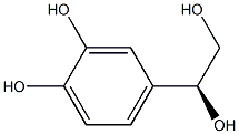 4-[(S)-1,2-Dihydroxyethyl]-1,2-benzenediol Struktur