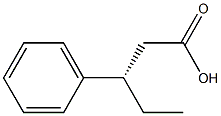 (S)-3-Phenylpentanoic acid Struktur