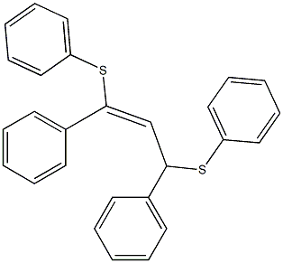 (E)-1,3-Bis(phenylthio)-1,3-diphenyl-1-propene Structure