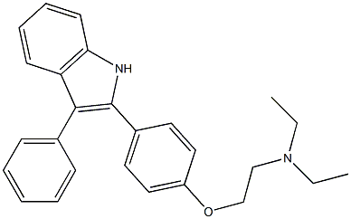 2-[p-(2-Diethylaminoethoxy)phenyl]-3-phenyl-1H-indole