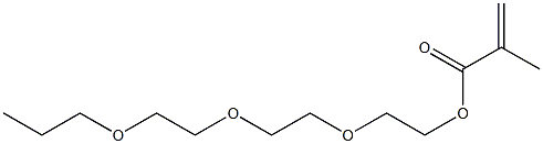 メタクリル酸(3,6,9-トリオキサドデカン-1-イル) 化学構造式