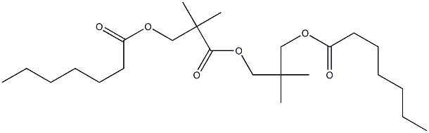 3-Heptanoyloxy-2,2-dimethylpropionic acid 3-heptanoyloxy-2,2-dimethylpropyl ester 结构式