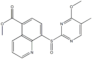 8-[(4-Methoxy-5-methylpyrimidin-2-yl)sulfinyl]quinoline-5-carboxylic acid methyl ester