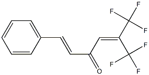 1-Phenyl-6,6,6-trifluoro-5-trifluoromethyl-1,4-hexadien-3-one Structure