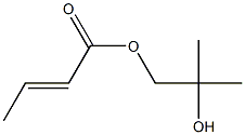 (E)-2-Butenoic acid 2-hydroxy-2-methylpropyl ester Struktur