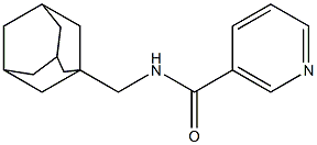 N-(1-アダマンチルメチル)ニコチンアミド 化学構造式
