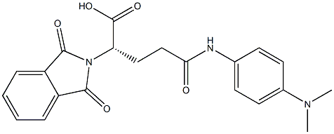 (S)-2-(Phthalimidyl)-5-(p-dimethylaminophenylamino)-5-oxopentanoic acid Struktur