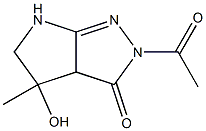 2-Acetyl-3a,4,5,6-tetrahydro-4-hydroxy-4-methylpyrrolo[2,3-c]pyrazol-3(2H)-one