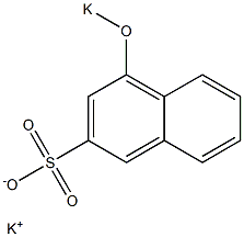 4-Potassiooxy-2-naphthalenesulfonic acid potassium salt
