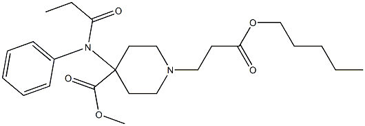 4-Methoxycarbonyl-4-(N-phenyl-N-propanoylamino)piperidine-1-propionic acid pentyl ester