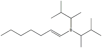[(E)-1-Heptenyl]bis(3-methylbutan-2-yl)borane 结构式