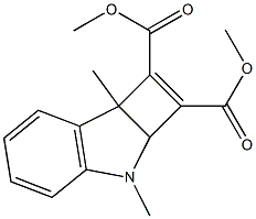 2a,7b-Dihydro-3,7b-dimethyl-3H-cyclobut[b]indole-1,2-dicarboxylic acid dimethyl ester,,结构式