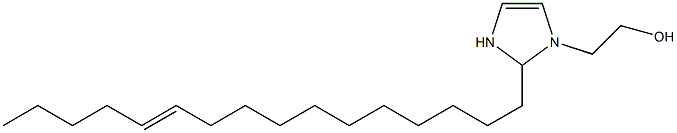 2-(11-Hexadecenyl)-4-imidazoline-1-ethanol,,结构式