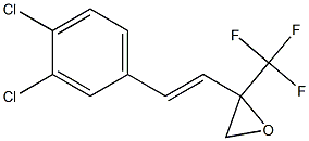 2-[(E)-2-(3,4-Dichlorophenyl)ethenyl]-2-trifluoromethyloxirane Struktur