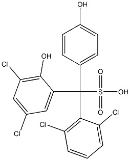 (2,6-Dichlorophenyl)(3,5-dichloro-2-hydroxyphenyl)(4-hydroxyphenyl)methanesulfonic acid