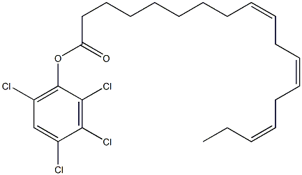 (9Z,12Z,15Z)-9,12,15-Octadecatrienoic acid 2,3,4,6-tetrachlorophenyl ester Structure