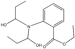 2-[Bis(1-hydroxypropyl)amino]benzoic acid ethyl ester Structure