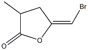 (5E)-4,5-Dihydro-5-(bromomethylene)-3-methylfuran-2(3H)-one Structure