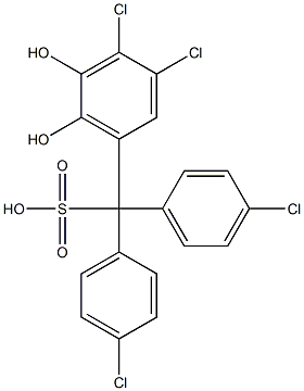 (3,4-Dichloro-5,6-dihydroxyphenyl)bis(4-chlorophenyl)methanesulfonic acid