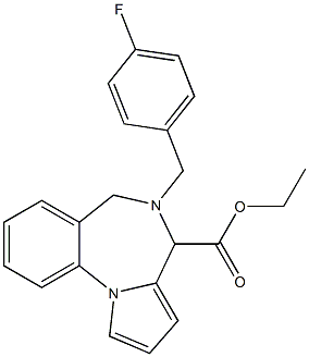 5-(4-Fluorobenzyl)-5,6-dihydro-4H-pyrrolo[1,2-a][1,4]benzodiazepine-4-carboxylic acid ethyl ester