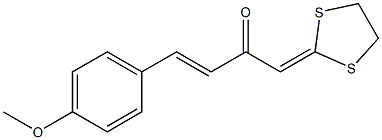 1-(1,3-Dithiolan-2-ylidene)-4-(4-methoxyphenyl)-3-buten-2-one Structure