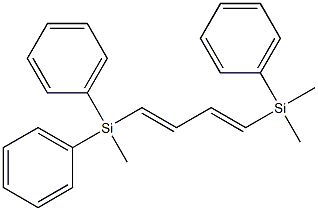 (1E,3E)-1-(Dimethylphenylsilyl)-4-(methyldiphenylsilyl)-1,3-butadiene Struktur