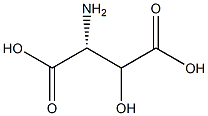 (2R)-2-Amino-3-hydroxybutanedioic acid Struktur