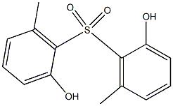2,2'-Dihydroxy-6,6'-dimethyl[sulfonylbisbenzene] Struktur