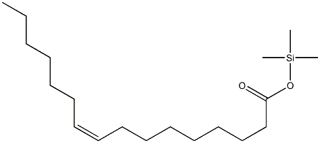 (Z)-9-Hexadecenoic acid trimethylsilyl ester Struktur