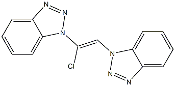 (Z)-1,2-Bis(1H-benzotriazol-1-yl)-1-chloroethene Struktur