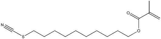 Methacrylic acid 10-thiocyanatodecyl ester