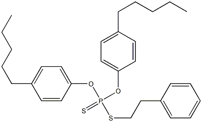 Dithiophosphoric acid O,O-bis(4-pentylphenyl)S-(2-phenylethyl) ester