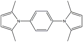 1,4-Bis(2,5-dimethyl-1H-pyrrol-1-yl)benzene Structure