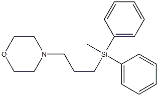 4-[3-(Methyldiphenylsilyl)propyl]morpholine Struktur